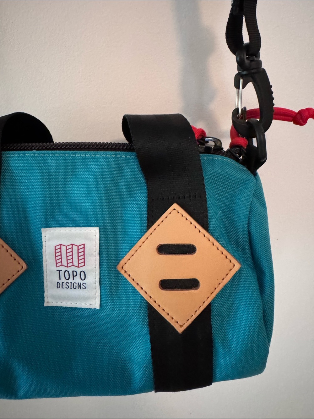 Topo Designs Teal Canvas Mini Duffel Bag - Women’s - Picture 3 of 4
